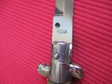 Brand New Old Stock "INOX" 13 Inch Brazilian Horn ITALIAN STILETTO Switchblade Knife