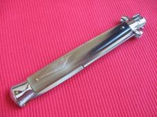 Brand New Old Stock "INOX" 13 Inch Brazilian Horn ITALIAN STILETTO Switchblade Knife