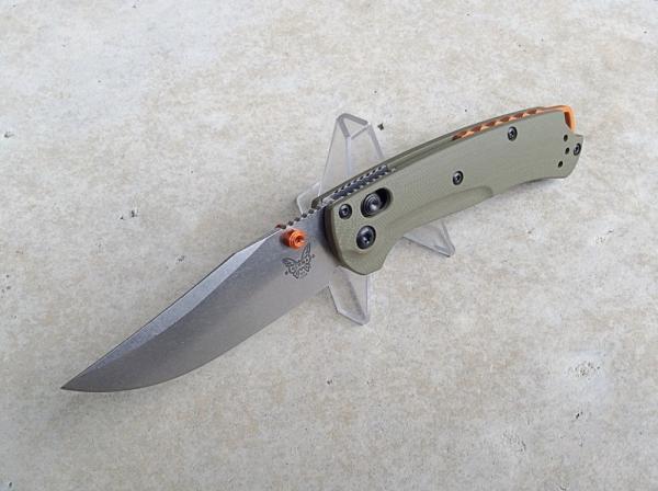 Benchmade Mini Taggedout - 15534 AXIS Lock Folding Knife OD Green G-10 Handle S45VN Blade - New Benchmade Mini Taggedout - 15534 AXIS Lock Folding Knife OD Green G-10 Handle S45VN Blade - New