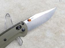 Benchmade Mini Taggedout - 15534 AXIS Lock Folding Knife OD Green G-10 Handle S45VN Blade - New