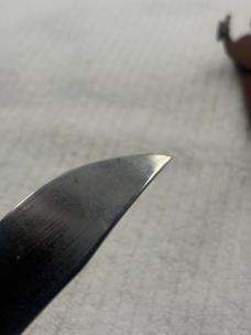 Valacut USA Vintage Fixed Blade Stacked Leather Handle Hunting Knife Rare (9)