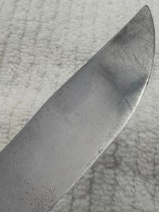 Valacut USA Vintage Fixed Blade Stacked Leather Handle Hunting Knife Rare (9)