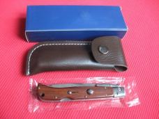 New 9" Roma Italian style Swing Guard Switchblade Knife w/Genuine Wood handles