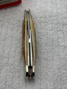 J A Henckels  Vintage 3 Blade Stag Handle Stockman Pocket Knife