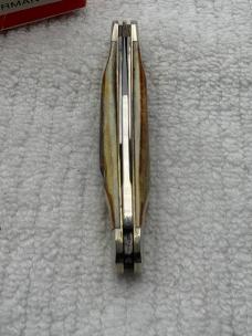J A Henckels  Vintage 3 Blade Stag Handle Stockman Pocket Knife