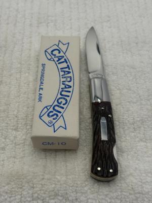 Cattaraugus Springdale Ark CM-10 Vintage Made In Japan 1 Blade Lockback