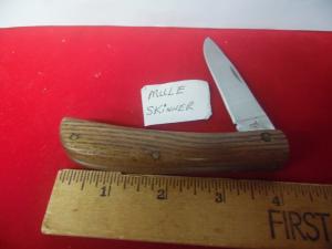VINTAGE WOOD HANDLES SODBUSTER STYLE MULE SKINNER PRE OWNED NICE KNIFE