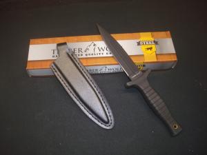 Timber Wolf Tactical Boot Knife 5" Double-Edged Stainless Steel Blade 9" Overall Length New In Box