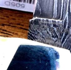 Bear & Son 505D Stag Damascus Mid Length Lock Back