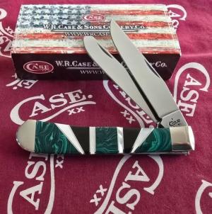 Case XX Cranberry Silver Script 2001 6265 SS Folding Hunter