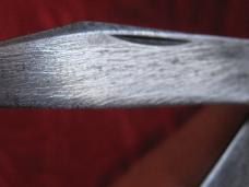 KEEN KUTTER small 3 bl stock knife w/jigged black scales Pat. No 874