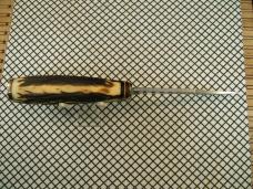 SCHRADE USA MADE VINTAGE 491 GOLD RUSH COMMORMERATIVE 49'R CARBON STEEL FIXED BLADE KNIFE & SHEATH