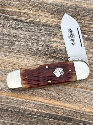 GEC NORTHFIELD 362112EO ANTIQUE AMBER SUNFISH 1095 CARBON STEEL KNIVE 