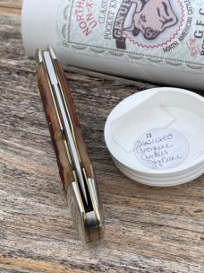 GEC NORTHFIELD 362112EO ANTIQUE AMBER SUNFISH 1095 CARBON STEEL KNIVE 