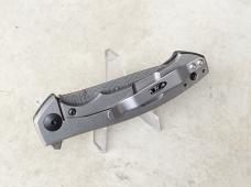 Zero Tolerance 0450CFDAMS Flipper Knife Orange & Red Marbled Multi Carbon Fiber Damascus Blade - New