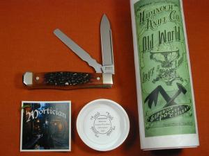 Napanoch Knife Co Catalina Wine Bone Mortician Coffin Jack Knife Rare 1 of 10 COA USA Made