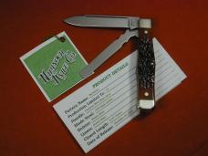 Napanoch Knife Co. Catalina Wine Bone Mortician Coffin Jack Knife Rare 1 of 10 COA USA Made