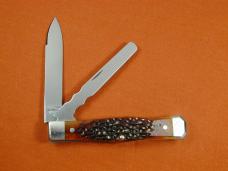 Napanoch Knife Co. Catalina Wine Bone Mortician Coffin Jack Knife Rare 1 of 10 COA USA Made