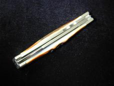 Napanoch Knife Co. Genuine Burnt Stag Mortician Coffin Jack Knife Rare 1 of 10 COA USA Made