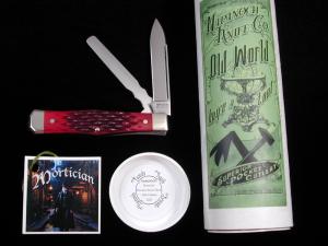Napanoch Knife Co Precious Stone Jigged Bone Mortician Coffin Jack Knife Rare 1 of 9 COA USA Made