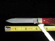 Napanoch Knife Co. Precious Stone Jigged Bone Mortician Coffin Jack Knife Rare 1 of 9 COA USA Made