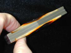 Napanoch Knife Co. Genuine Amber Stag Mortician Coffin Jack Knife Rare 1 of 12 COA USA Made