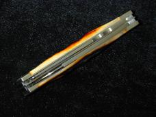 Napanoch Knife Co. Genuine Amber Stag Mortician Coffin Jack Knife Rare 1 of 12 COA USA Made
