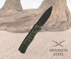 QSP Ripley Glyde Lock Folding Knife 14C28N Blade Olive Green G10 Handle QS160-C2