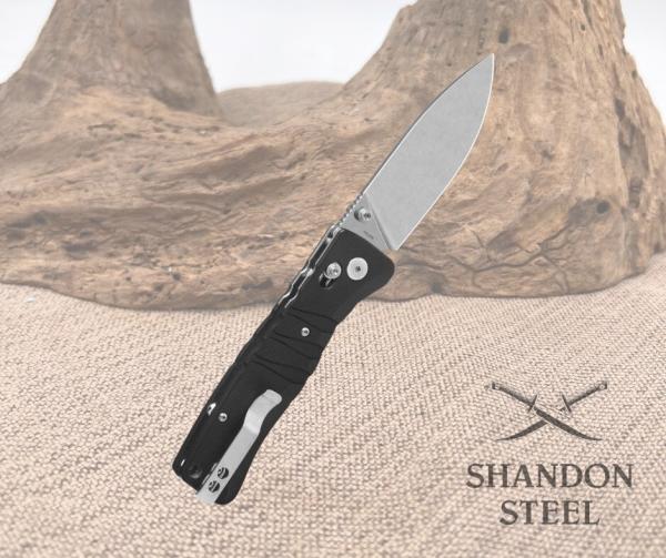 QSP Ripley Glyde Lock Folding Knife 14C28N Blade Black G10 Handle QS160-A1 QSP Ripley Glyde Lock Folding Knife 14C28N Blade Black G10 Handle QS160-A1