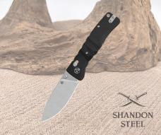 QSP Ripley Glyde Lock Folding Knife 14C28N Blade Black G10 Handle QS160-A1