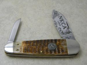 Case USA 1989 NKCA ROG 62070 SS Rogers Bone Large Sleeveboard Club Knife