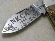 Case USA 1989 NKCA ROG 62070 SS Rogers Bone Large Sleeveboard Club Knife