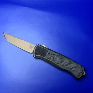 Benchmade Shootout OTF Automatic Knife 5370 Black and Tan