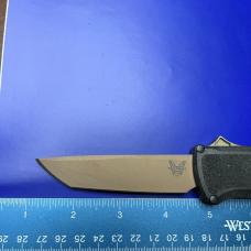 Benchmade Shootout OTF Automatic Knife 5370 Black and Tan