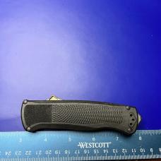 Benchmade Shootout OTF Automatic Knife 5370 Black and Tan