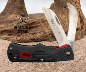 Clauss Double Blade Hawkbill Straight Blade Folding Pocket Knife Pruner (79)