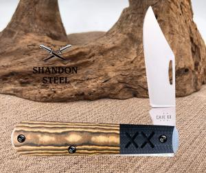 Case XX USA 2004 Pocket Worn Caribbean Blue Bone 61154 SS Tiny