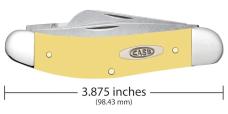 Case XX Knives USA Sowbelly Yellow Delrin Synthetic CS Steel 30118 Pocket Knife