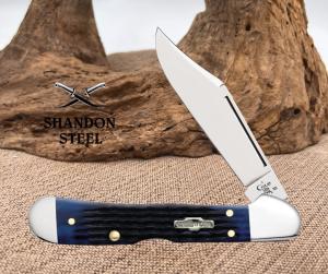 Case XX Blue Bone Rogers Corn Cob Jig Mini Copperlock 61749L Pocket Knife 02864