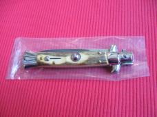 New Old Stock ITALY INOX 8" Stag ITALIAN STILETTO Knife