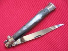 Vintage "M. ITALY INOX" 1960s Italian 11" Manual Stiletto Knife.