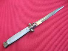 Vintage "MADE IN ITALY" 1960's Kriss 8" Italian Manual STILETTO Knife.