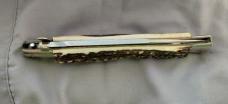 Excellent Vintage 13" Transitional Switchblade, Knarly Stag, 5mm Backspring/Blade, D Stamped