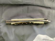 Excellent Vintage 13" Transitional Switchblade, Knarly Stag, 5mm Backspring/Blade, D Stamped