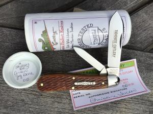 Great Eastern Cutlery 562211BEJ Reverse Dog Leg Jack Amber Jig Bone #05 of 25!