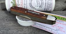 Great Eastern Cutlery 562211BEJ Reverse Dog Leg Jack Amber Jig Bone #05 of 25!