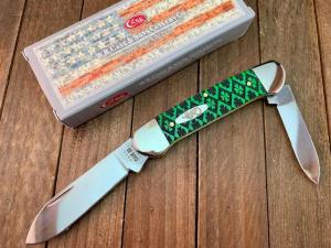 Case Canoe Bright Green Lucky Clover Jigged 2021 1 of 500