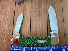 Case Canoe Bright Green Lucky Clover Jigged 2021 1 of 500