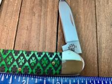 Case Canoe Bright Green Lucky Clover Jigged 2021 1 of 500