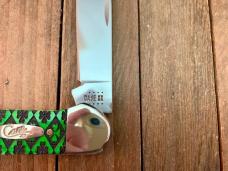 Case Canoe Bright Green Lucky Clover Jigged 2021 1 of 500